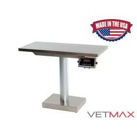 Classic Pedestal Exam Table with Regal 300 Electronic Scale - VETMAX®