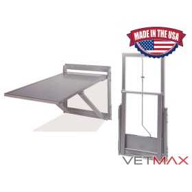 Classic Folding Longitudinal Wall-Mounted Exam Table - VETMAX®