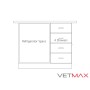 Premier Laminated Exam Table - 4 Drawers + Refrigerator Space (Left) - VETMAX®