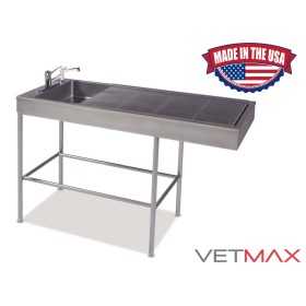 Classic 6 Stainless Steel Wet Table (Recessed-End) - VETMAX®