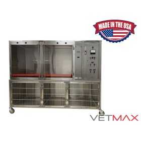 SS Mobile Base for Regal Intensive Care Unit (+ 3 cages) - VETMAX®