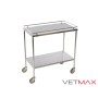 Stainless Steel Utility Cart with 2 Shelves - VETMAX®