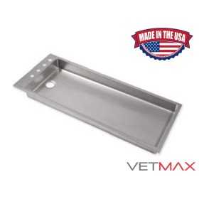 Stainless Steel 6" Single Depth Wet Tub - VETMAX®