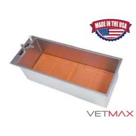Stainless Steel 18" Single Depth Wet Tub - VETMAX®
