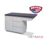 Recessed End Treatment Table - 2 Cupboards (Doors Hinged Right) - VETMAX®