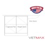 Recessed End Treatment Table - Cupboard Left (Pair Hinged Doors) - VETMAX®