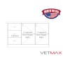 Treatment Table - 3 Drawers + 2 Cupboards Right (Doors Hinged Right) - VETMAX®