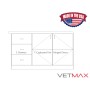 Treatment Table - 3 Drawers + 2 Cupboards Right (Pair Hinged Doors) - VETMAX®