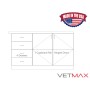 Treatment Table - 4 Drawers + 2 Cupboards Right (Pair Hinged Doors) - VETMAX®