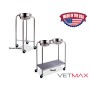 Mobile Stainless Steel Solutions Stand (Single Basin) - VETMAX®