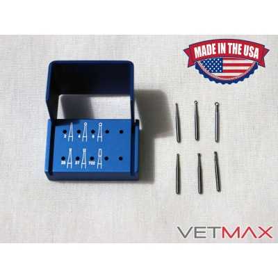 Friction Grip Carbide Burs - Kit of 6 - VETMAX®