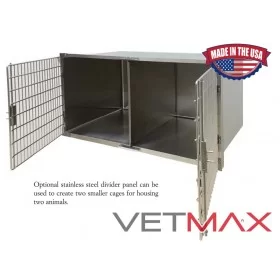 Regal Stainless Steel Cage - Double Door - VETMAX®