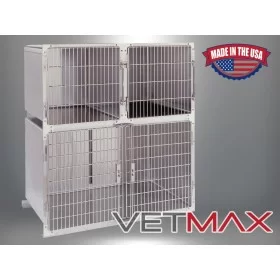 Arrangements de Cages Regal - 121,92 cm de Large, 3 cages - VETMAX®