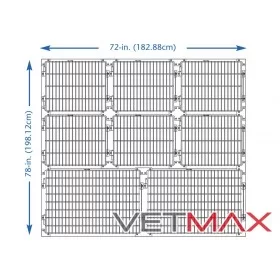 Arrangements de Cages Regal - 182,88 cm de Large, 8 Cages - VETMAX®