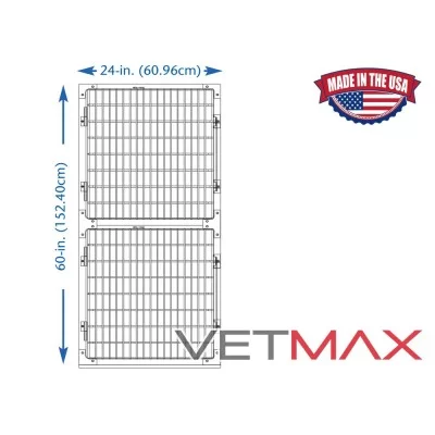 Disposicions de Gàbies Regals: 60,96 cm D'Amplada, 2 Càbies - VETMAX®