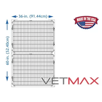 Disposicions de Gàbies Regals: 91,44 cm D'Amplada, 2 Gàbies - VETMAX®