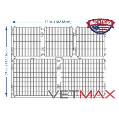 Disposicions de Gàbies Regals: 182,88 cm D'Amplada, 5 Gàbies - VETMAX®