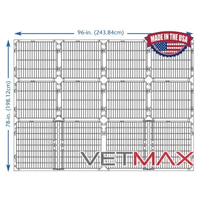 Arrangements de Cages Regal - 243,84 cm de Large, 10 Cages - VETMAX®