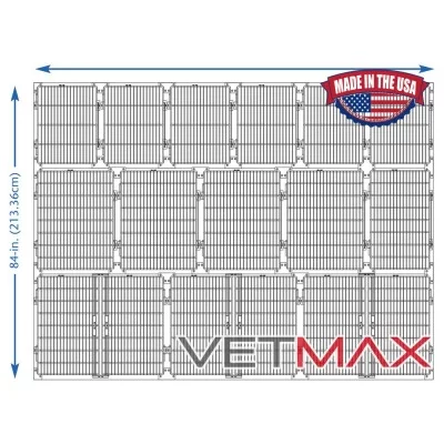 Arrangements de Cages Regal - 365,76 cm de Large, 14 Cages - VETMAX®