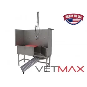 Stainless Steel Classic 15 Bathing Table (with Access Door + Ramp) - VETMAX®