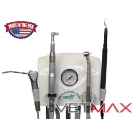 Unidad de Aire Dental Veterinaria de Alta Velocidad Mini Scale-Aire con Piezo y Fibra Óptica - VETMAX®