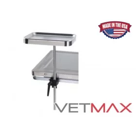 Stainless Steel Adjustable Height Instrument Tables (Operating Table Accessory) - VETMAX®