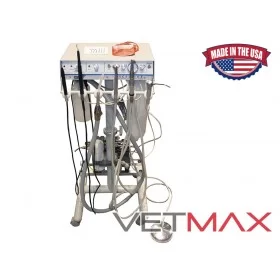 Excelsior High Speed Veterinary Dental Air Unit med On-Demand Compressor (+ Piezo Scaler) - VETMAX®